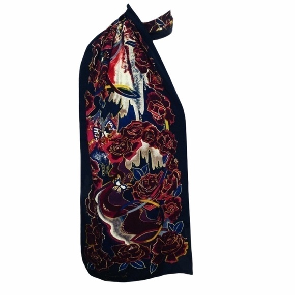 SARI Floral And Butterflies Scart 60”X15” - Picture 1 of 8